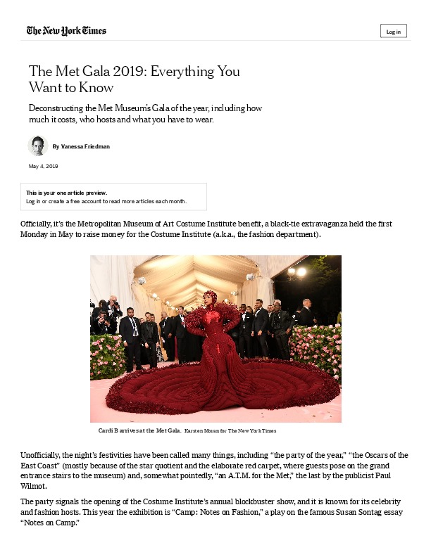 The Met Gala 2019: Everything You Want to Know