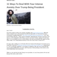 11 Ways To Deal With Your Intense Anxiety Over Trump Being President<br /><br />
