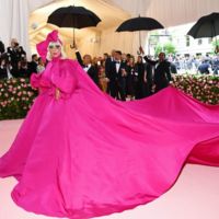 Lady Gaga in Brandon Maxwell on the pink carpet