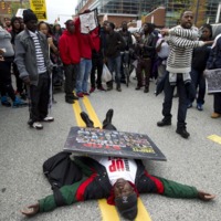 Protester at a Black Lives Matter Protest