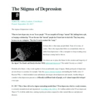 The Stigma of Depression