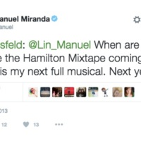 Announcement of &quot;Hamilton&quot; as a Full Musical