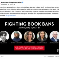 American Library Association: Promotional Flier for Anti-Censorship Event 