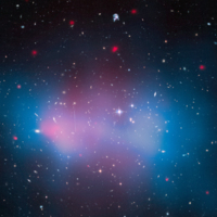 Galaxy Cluster &#039;El Gordo&#039; with Mass Map and X-ray.jpg