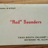 Red Saunders Business Card