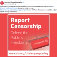 American Library Association: Reporting Censorship 