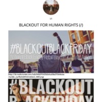 #Blackout Black Friday Event